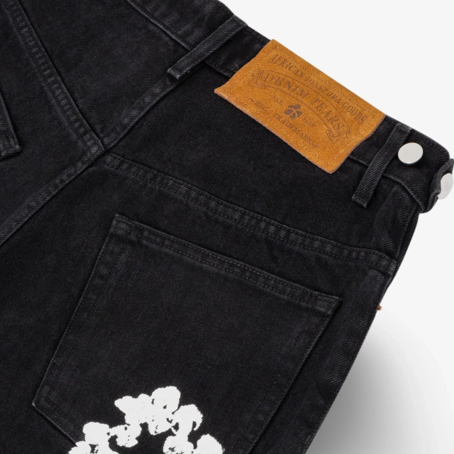 Shorts en jean Denim Tears Noir