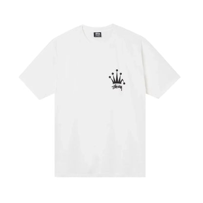 Stüssy Basic T-shirt White Crown