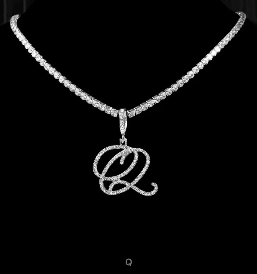 Collier Pendentif Lettre 💎