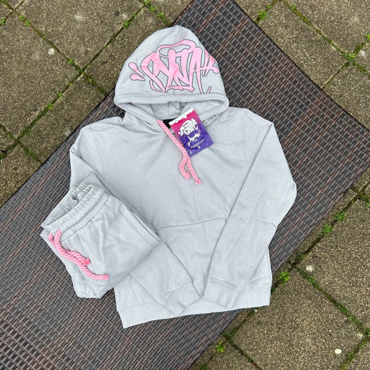 Survêtement Syna World Logo - Gris / Rose L