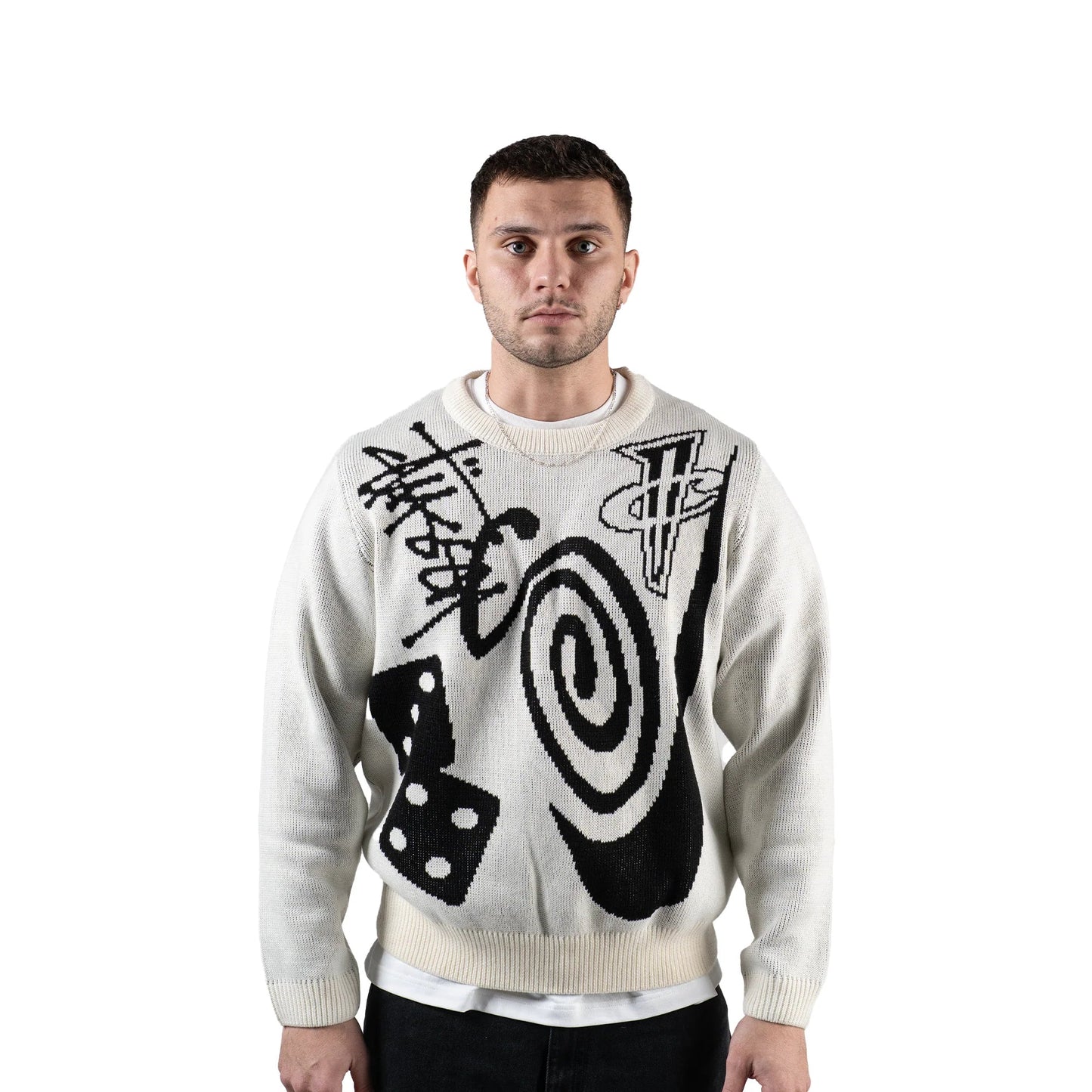 Stüssy Sweater Natural