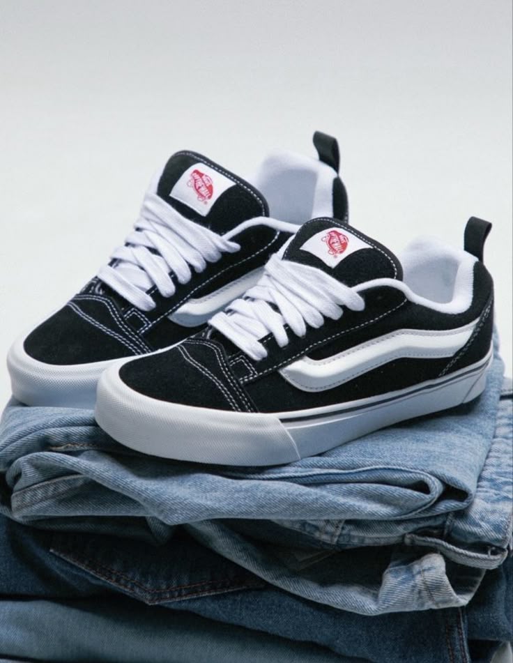 vans knu skool black